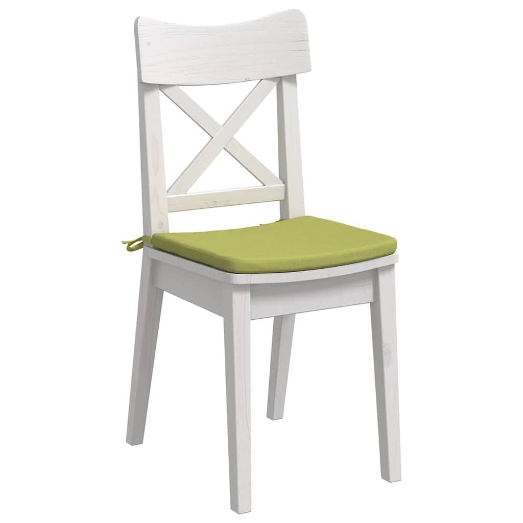 vidaXL Sitzkissen 4 Stück Hellgrün 40 x 40 x 3 cm Stoff