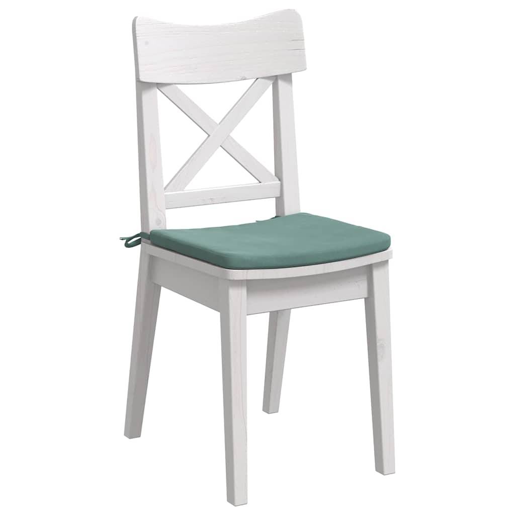 vidaXL Sitzkissen 4 pcs Meergrün 40 x 40 x 3 cm Samt