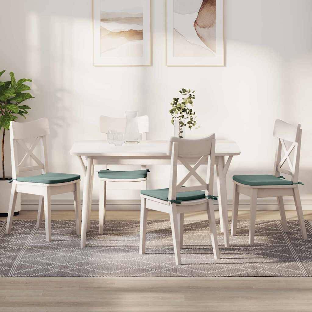 vidaXL Sitzkissen 4 pcs Meergrün 40 x 40 x 3 cm Samt