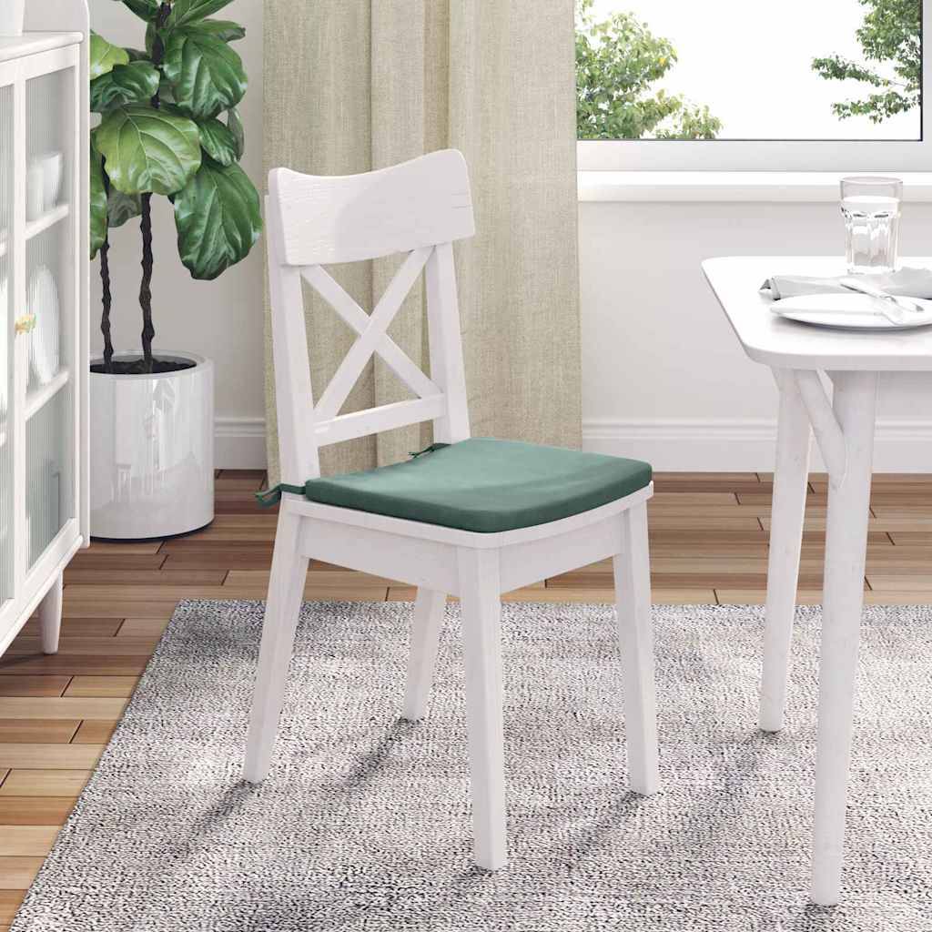 vidaXL Sitzkissen 4 pcs Meergrün 40 x 40 x 3 cm Samt