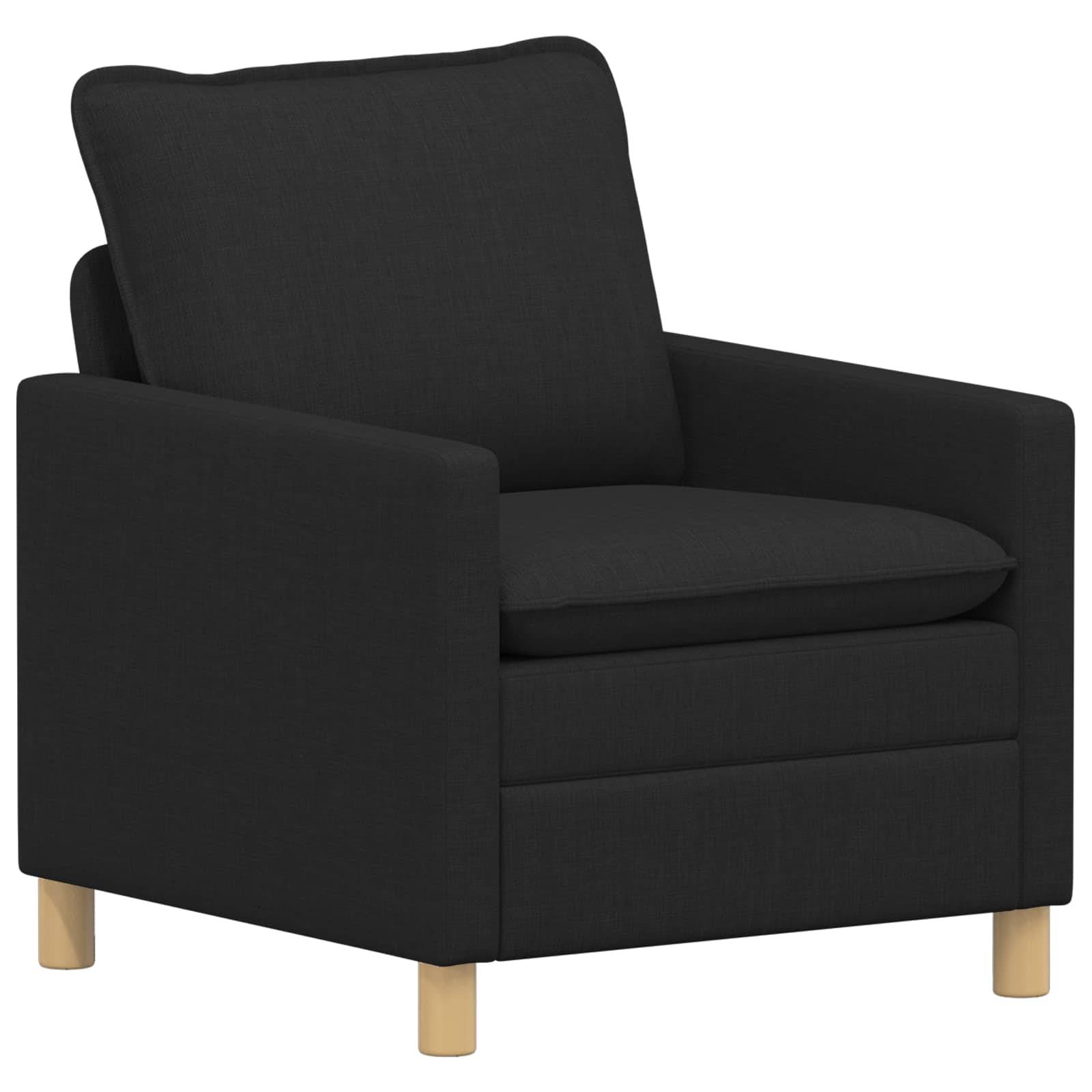 vidaXL Sofa Schwarz Stoff