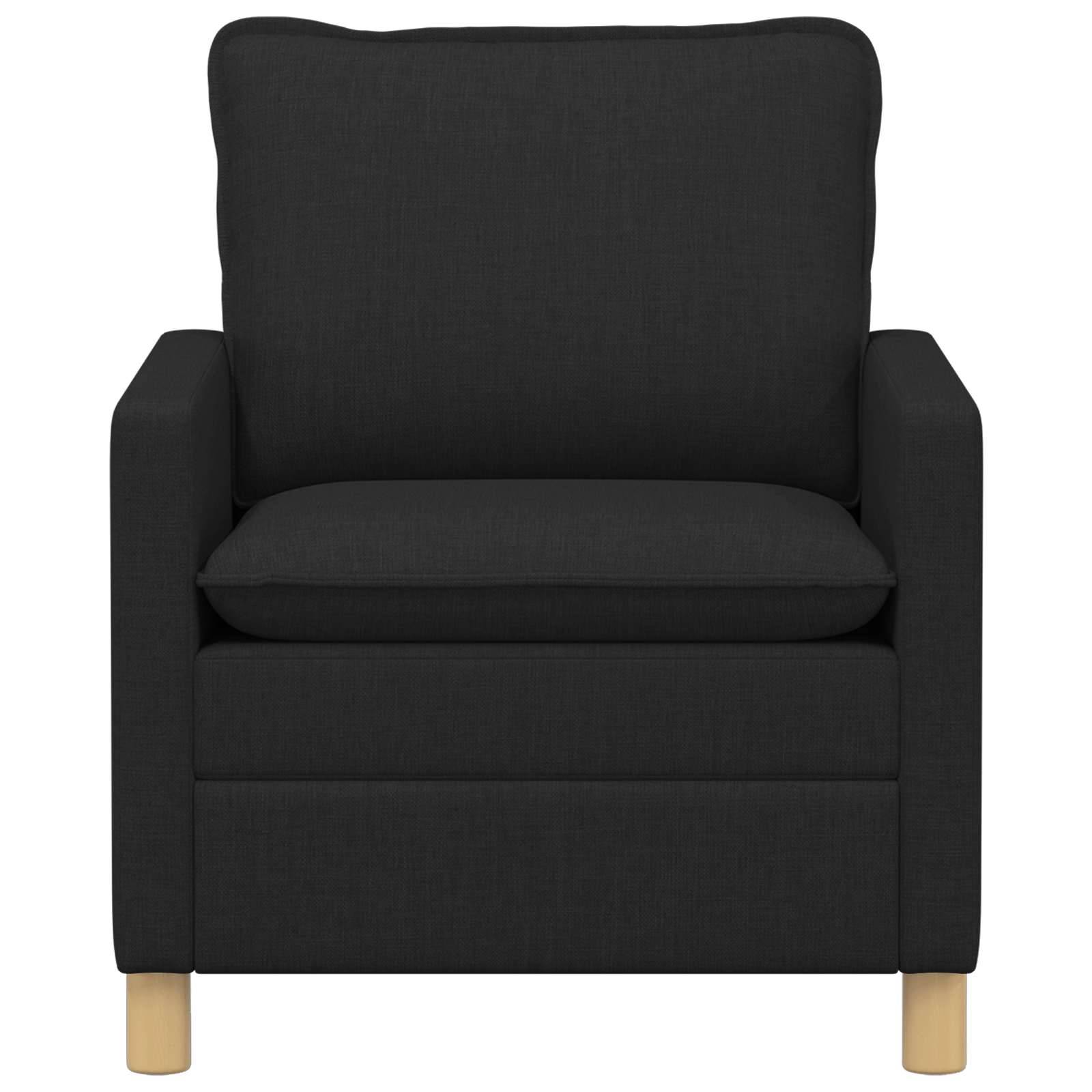 vidaXL Sofa Schwarz Stoff