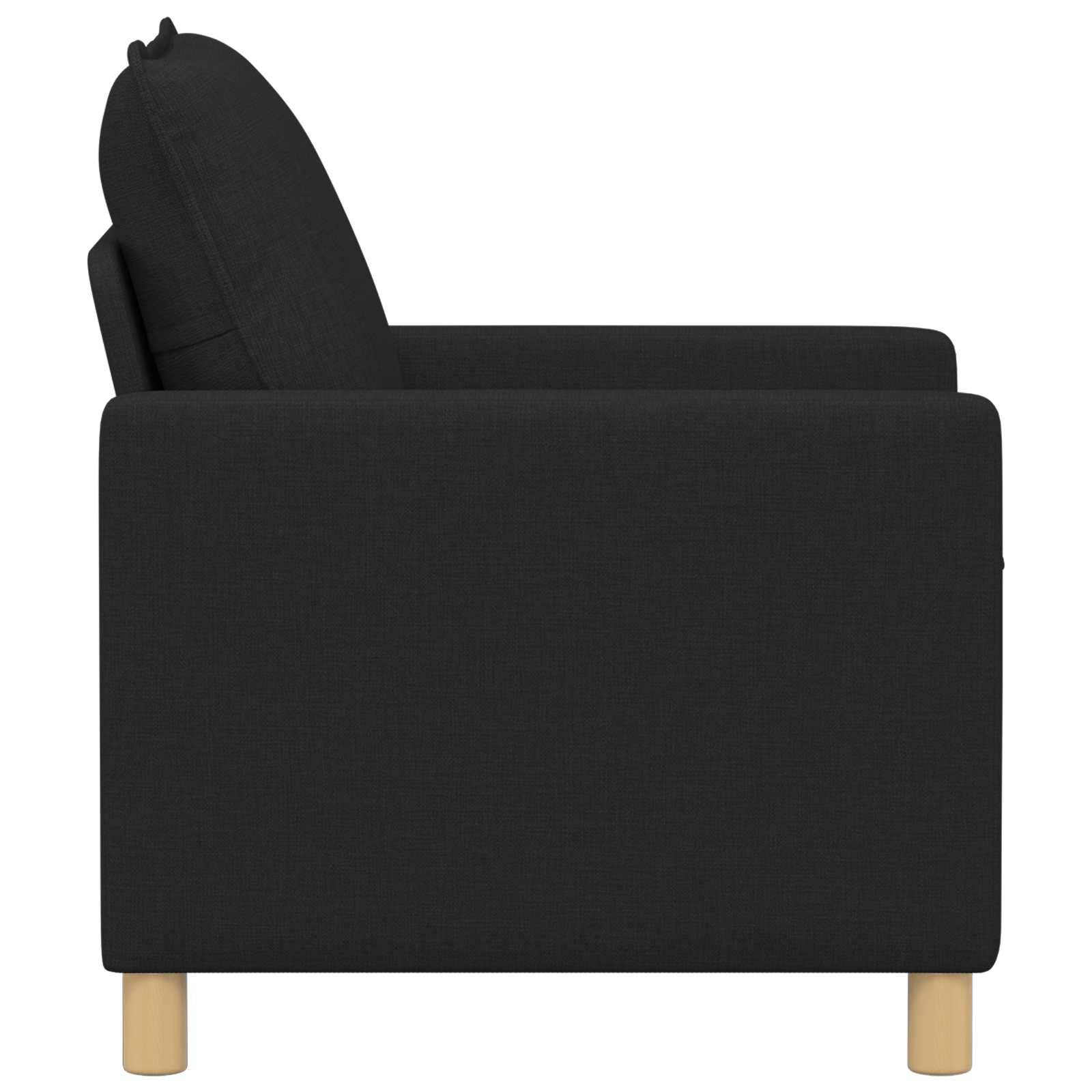 vidaXL Sofa Schwarz Stoff