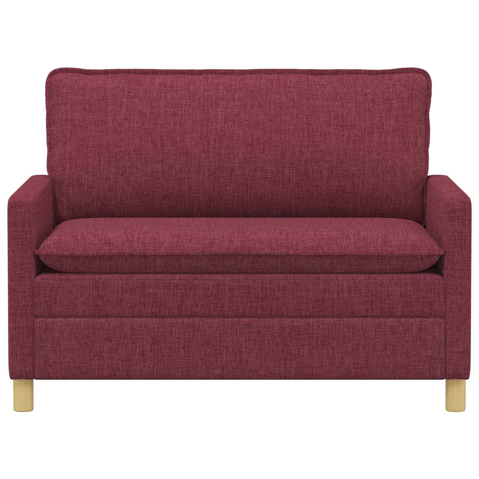vidaXL Sofa Weinrot Stoff