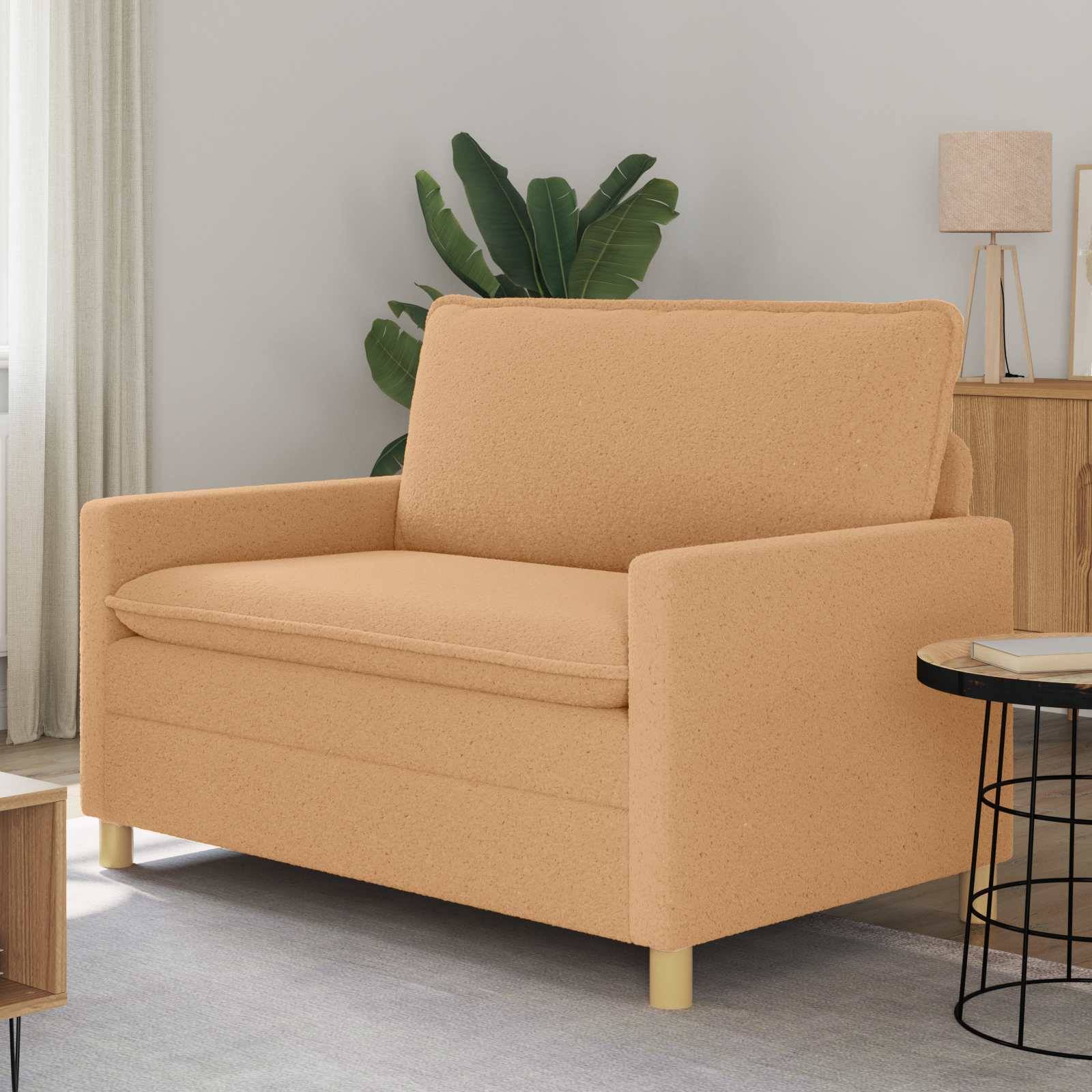 vidaXL Sofa Beige 126 x 81 x 87,5 cm Stoff