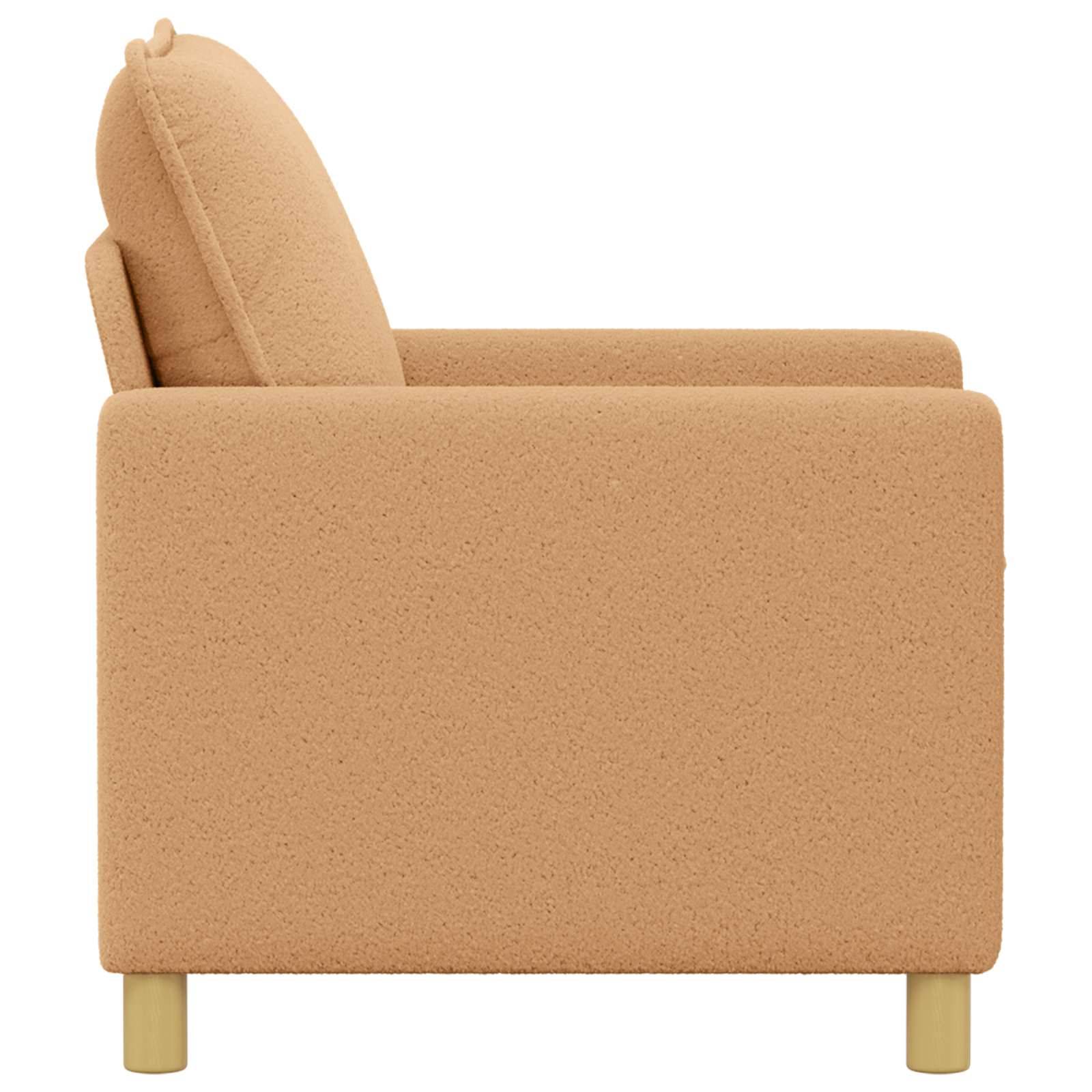 vidaXL Sofa Beige 126 x 81 x 87,5 cm Stoff