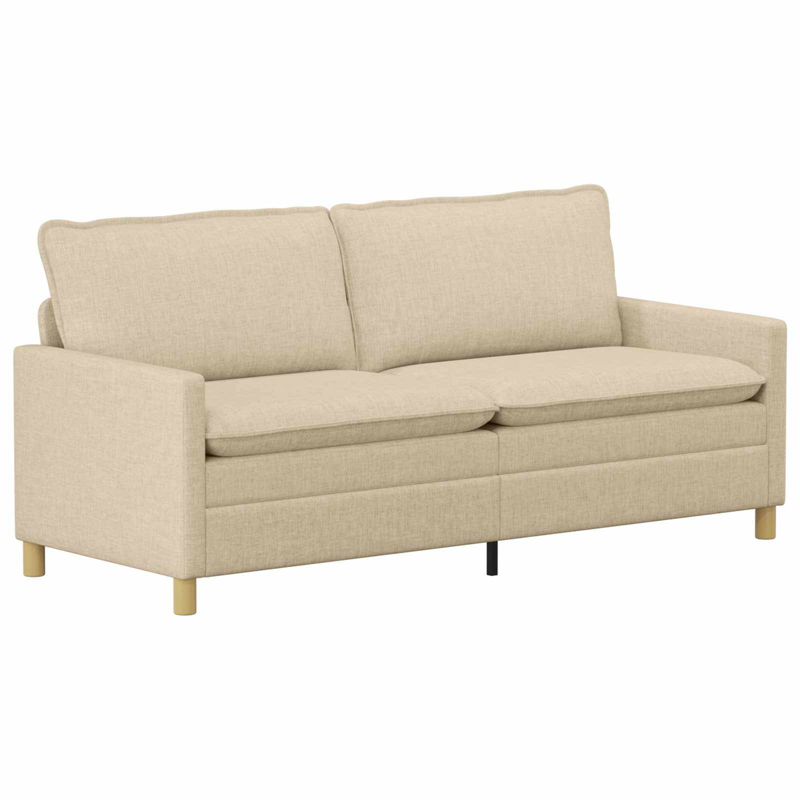 vidaXL Sofa Set 2 stk. Creme Stoff