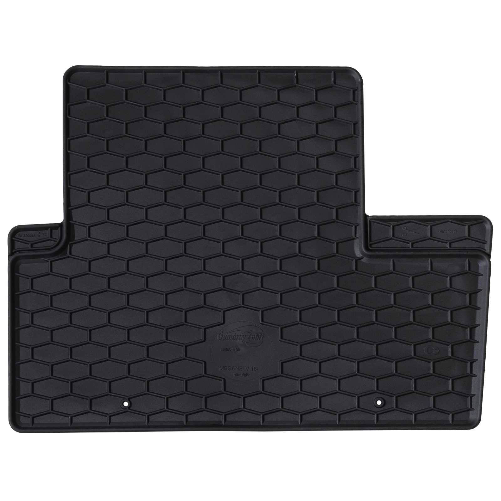 vidaXL Autofußmatte 4 pcs Geeignet für Renault MEGANE IV 2016- Gummi
