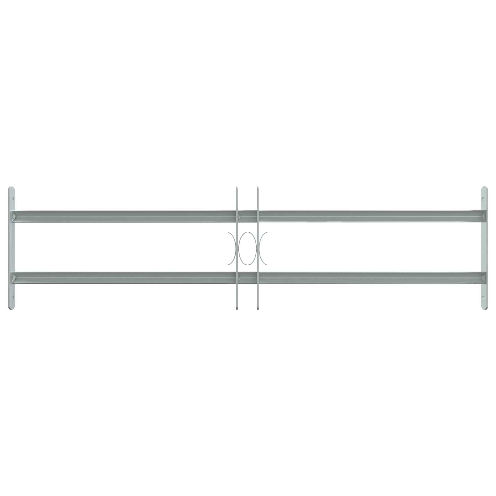 vidaXL Sicherheitsgitter für Fenster mit 2 Querstangen 3 pcs