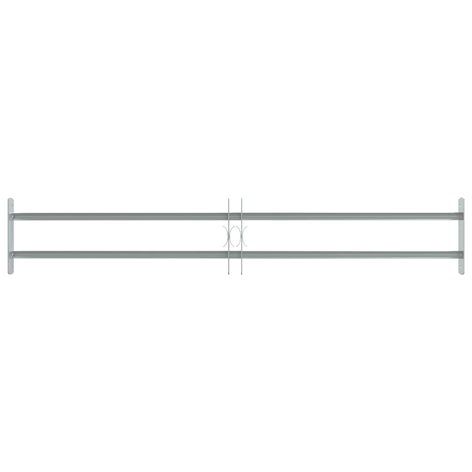vidaXL Sicherheitsgitter für Fenster mit 2 Querstangen 3 pcs