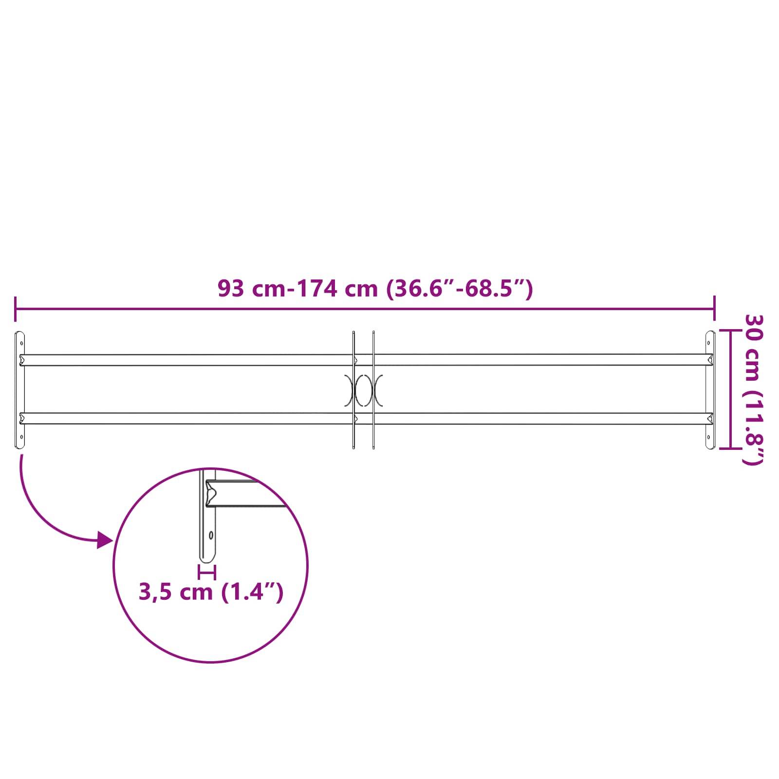 vidaXL Sicherheitsgitter für Fenster mit 2 Querstangen 3 pcs