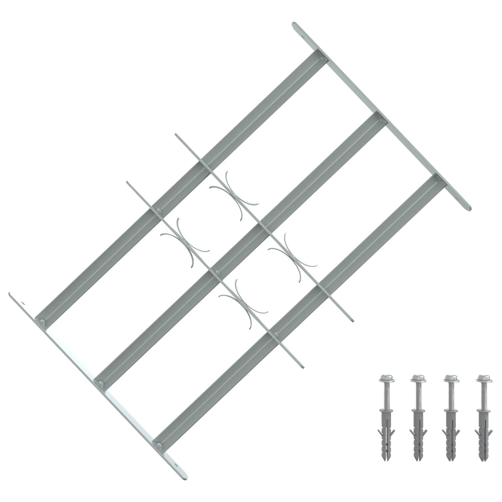 vidaXL Sicherheitsgitter für Fenster mit 3 Querstangen 3 pcs