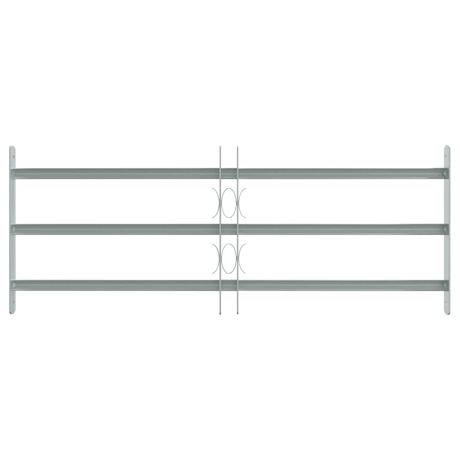 vidaXL Sicherheitsgitter für Fenster mit 3 Querstangen 3 pcs