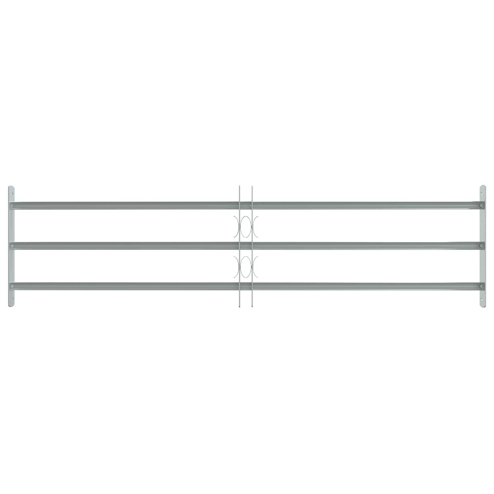 vidaXL Sicherheitsgitter für Fenster mit 3 Querstangen 3 pcs