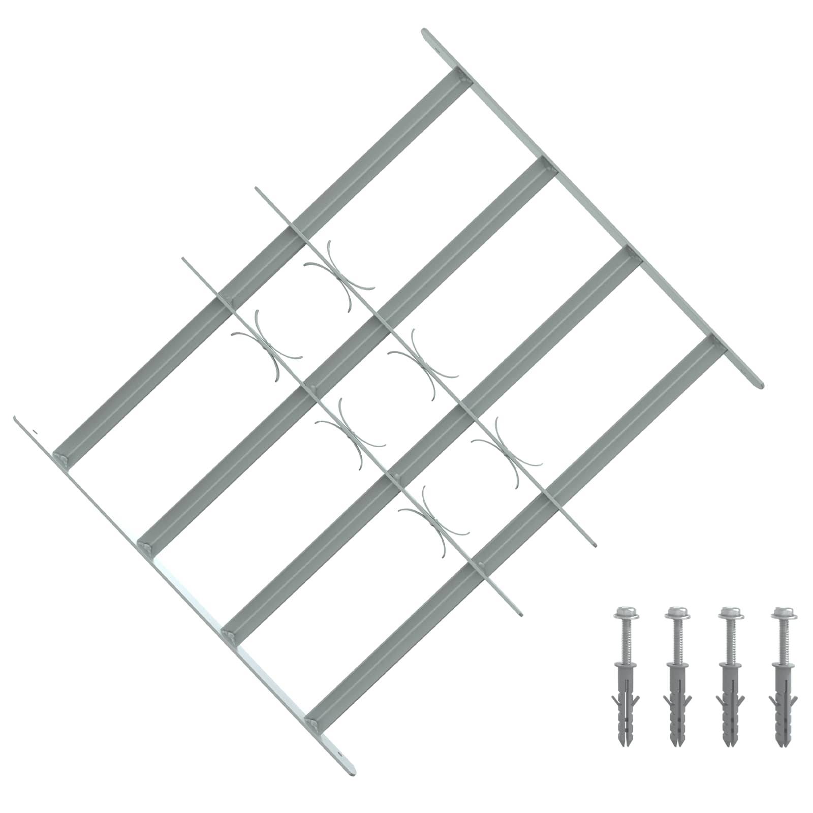 vidaXL Sicherheitsgitter für Fenster mit 4 Querstangen 3 pcs