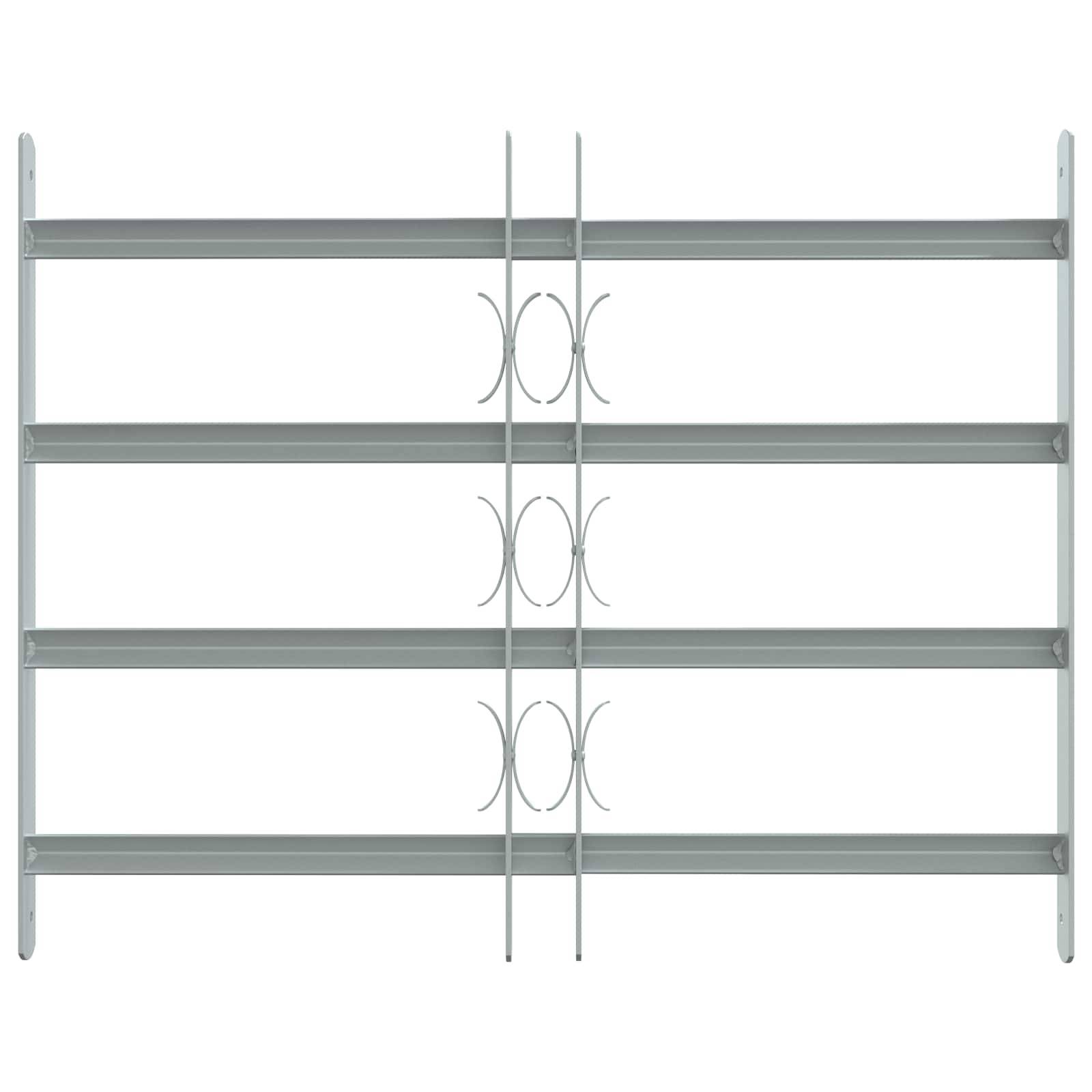 vidaXL Sicherheitsgitter für Fenster mit 4 Querstangen 3 pcs