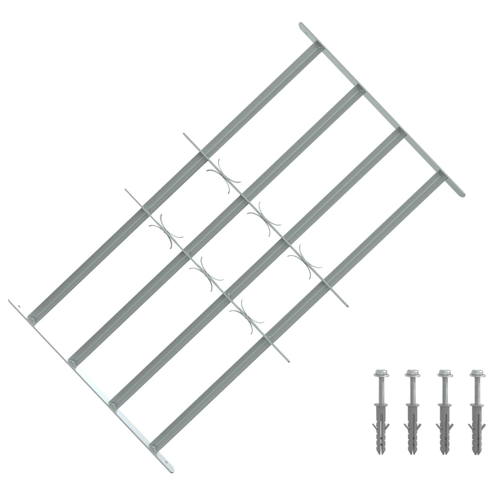 vidaXL Sicherheitsgitter für Fenster mit 4 Querstangen 3 pcs