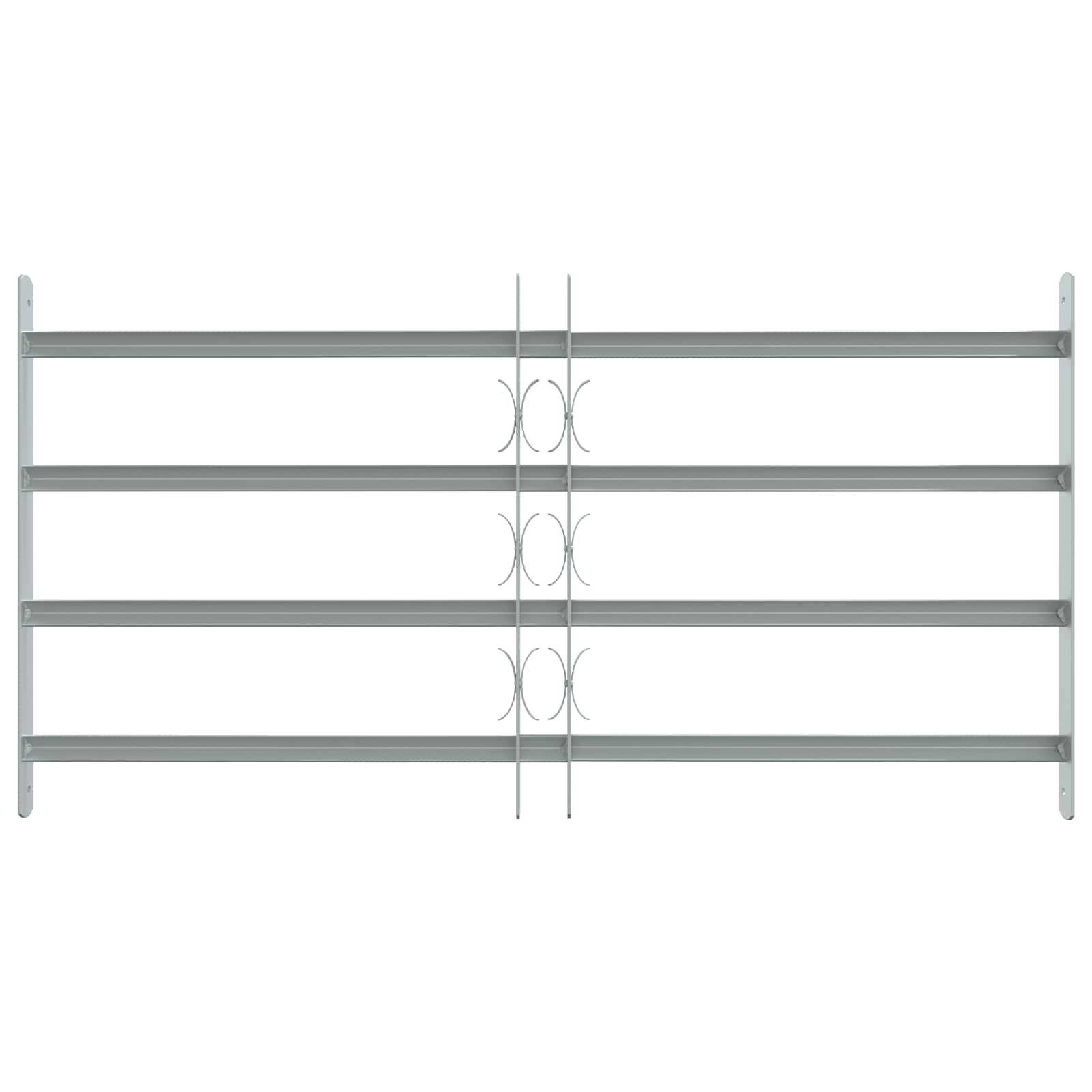 vidaXL Sicherheitsgitter für Fenster mit 4 Querstangen 3 pcs