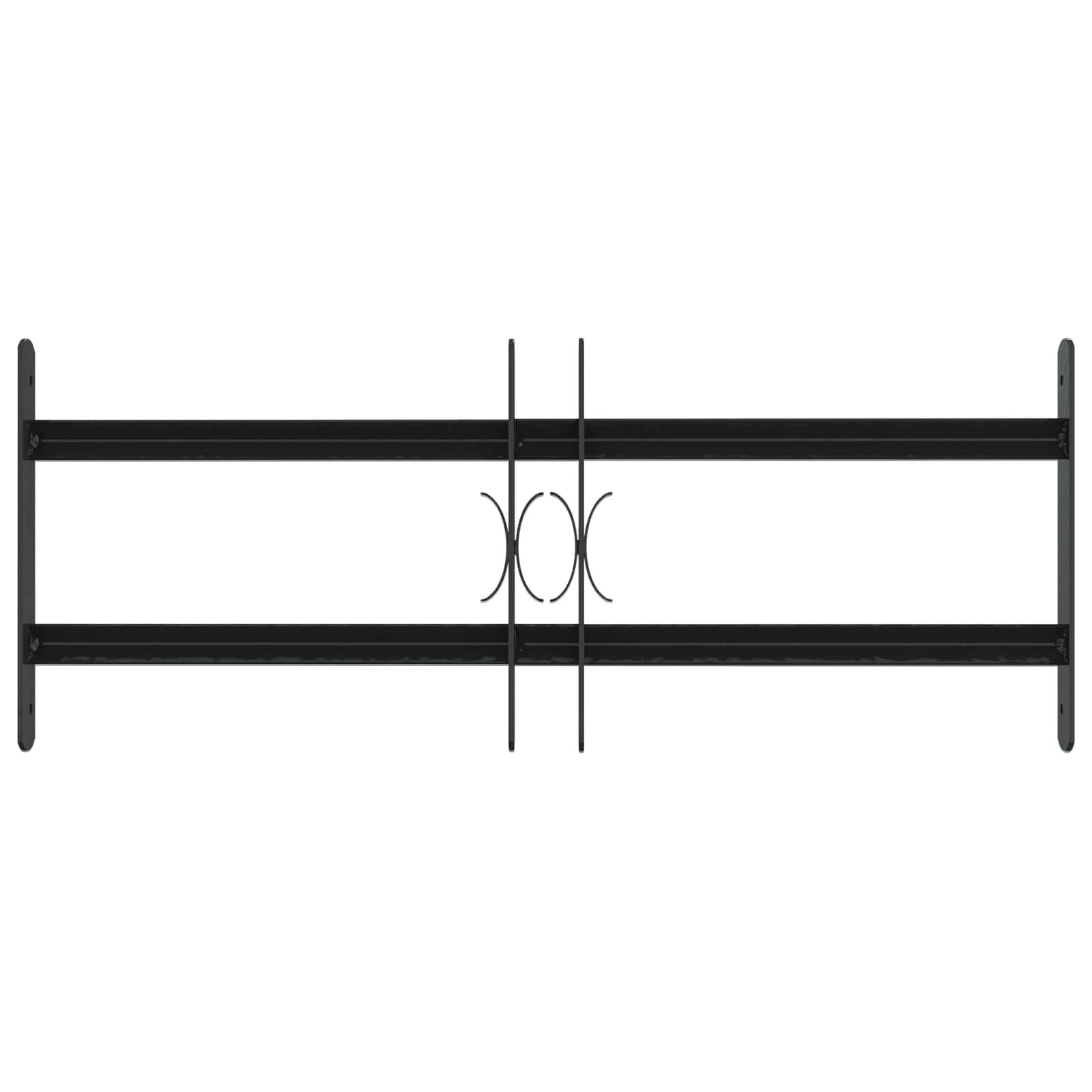 vidaXL Sicherheitsgitter für Fenster mit 2 Querstangen 3 pcs 43-74 cm
