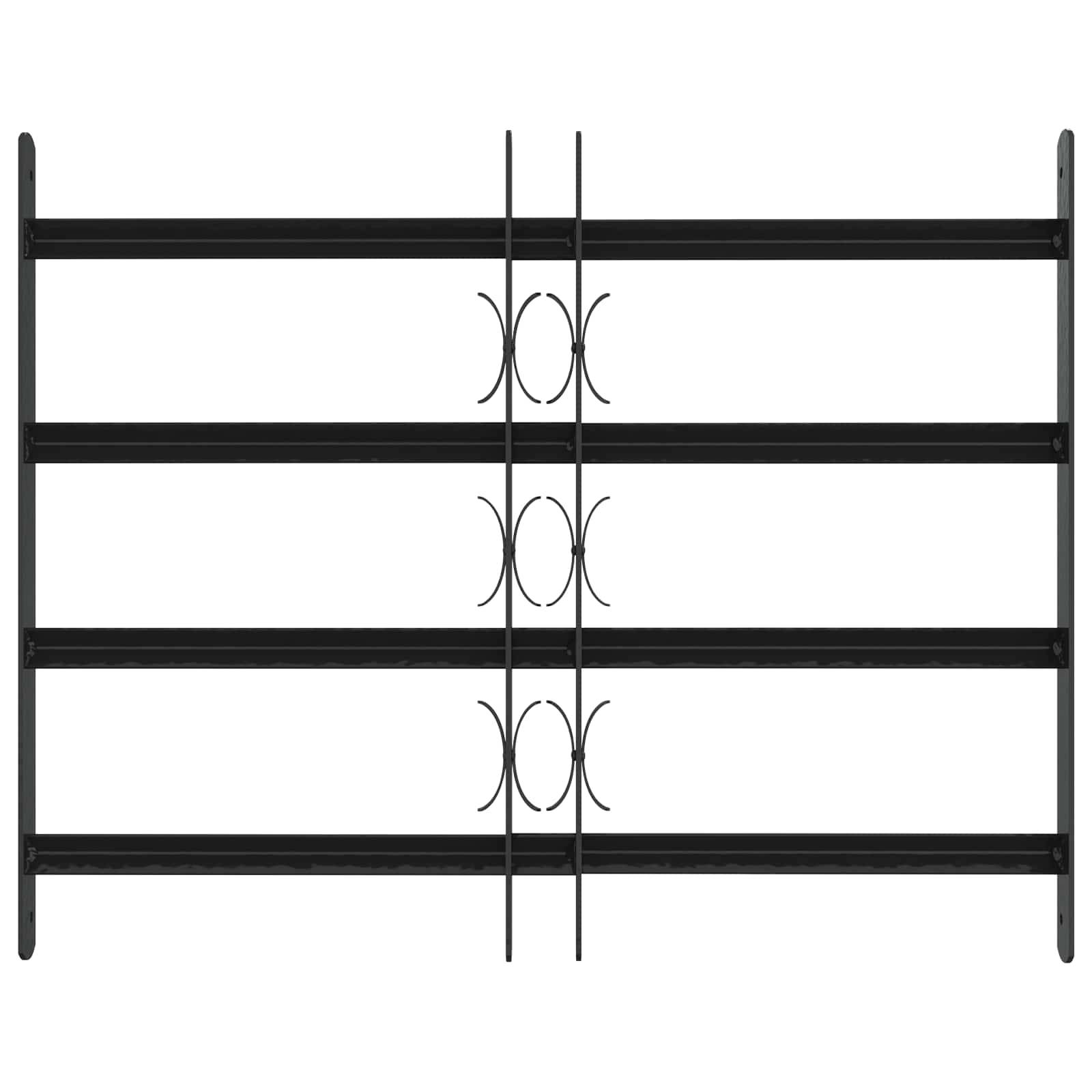 vidaXL Sicherheitsgitter für Fenster mit 4 Querstangen 3 pcs 43-74 cm