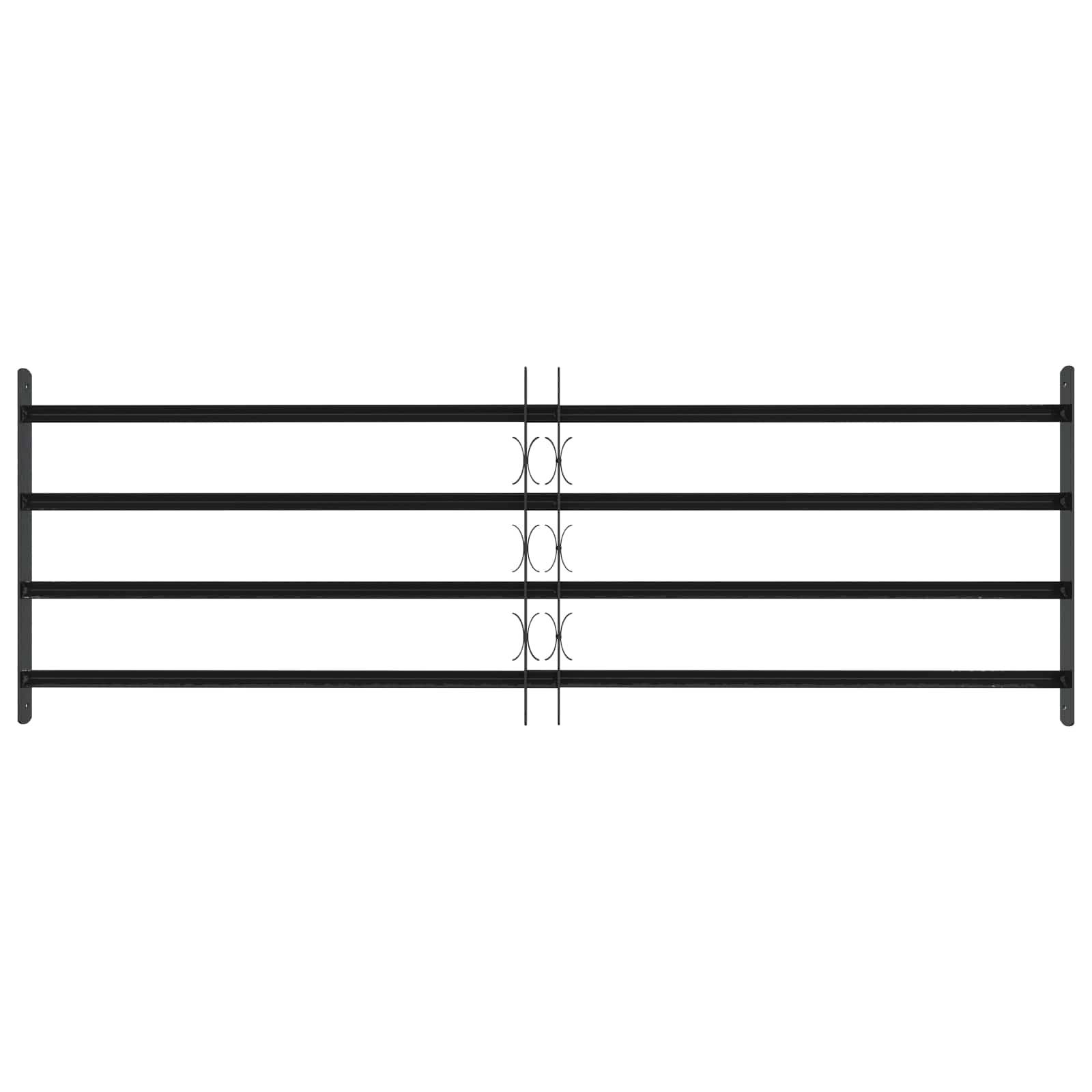 vidaXL Sicherheitsgitter für Fenster mit 4 Querstangen 3 pcs 93-174 cm