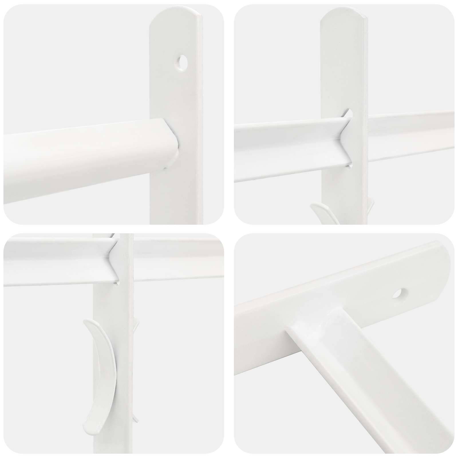 vidaXL Sicherheitsgitter für Fenster mit 2 Querstangen 43-74 cm