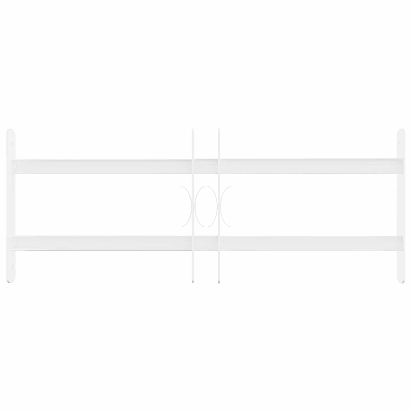 vidaXL Sicherheitsgitter für Fenster mit 2 Querstangen 3 pcs 43-74 cm