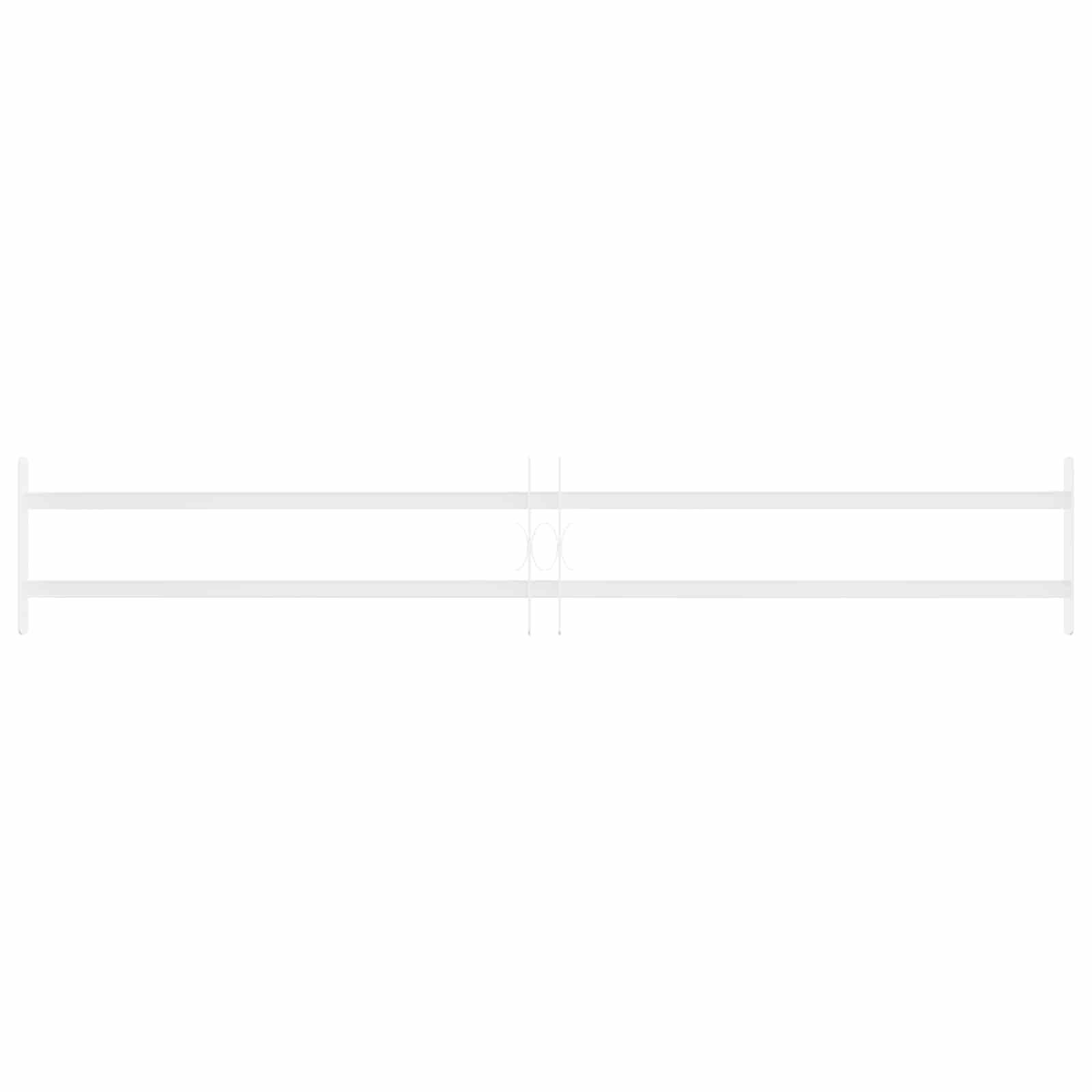 vidaXL Sicherheitsgitter für Fenster mit 2 Querstangen 3 pcs 93-174 cm