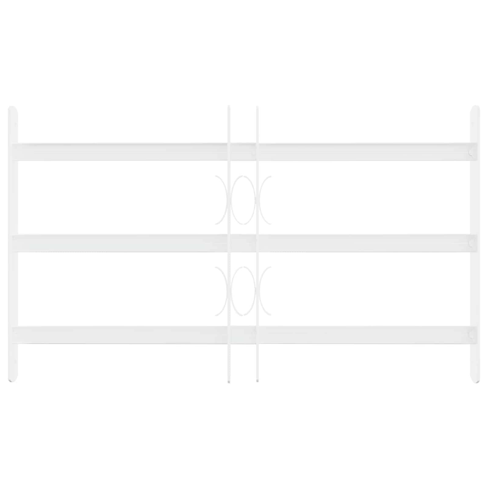 vidaXL Sicherheitsgitter für Fenster mit 3 Querstangen 3 pcs 43-74 cm