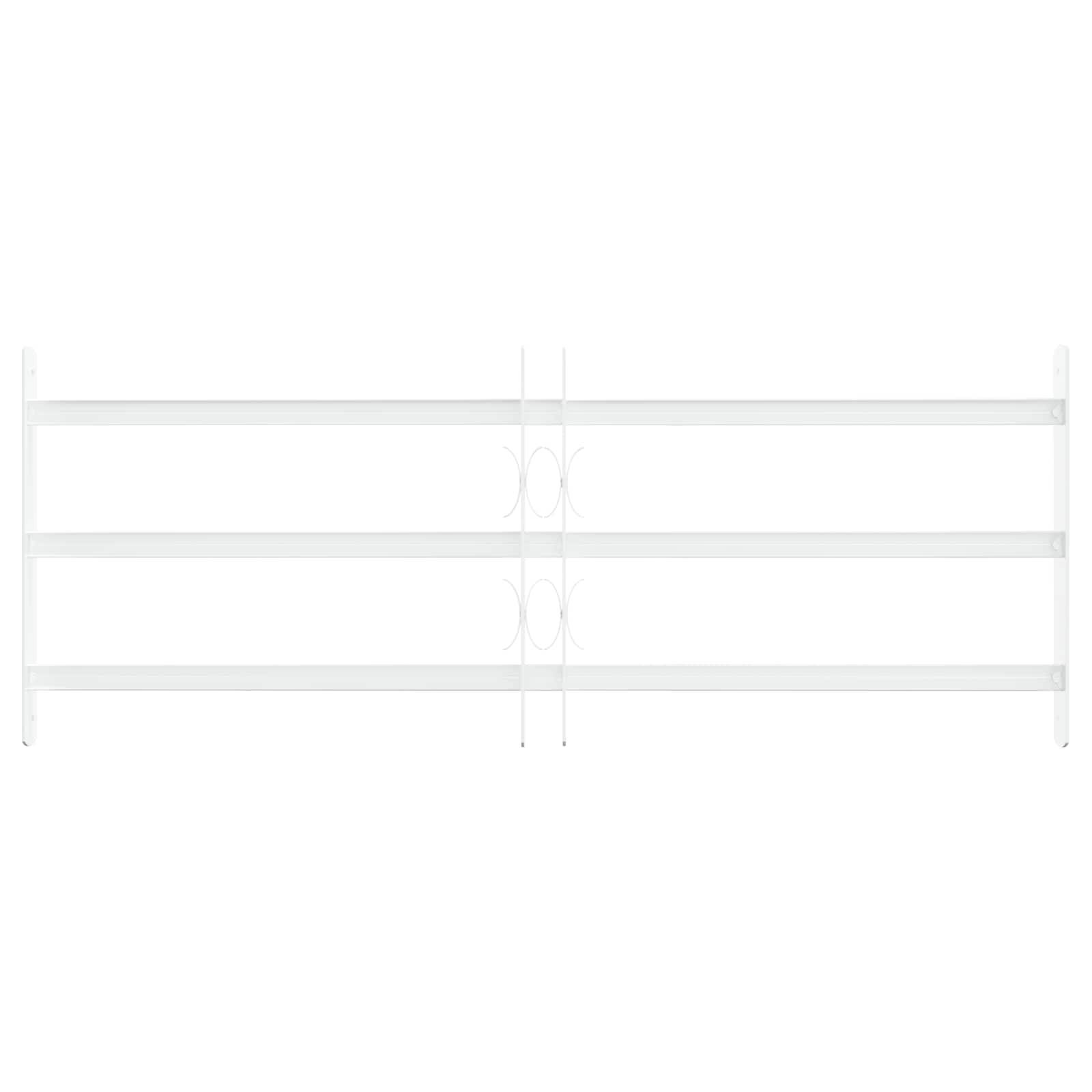 vidaXL Sicherheitsgitter für Fenster mit 3 Querstangen 3 pcs 63-114 cm