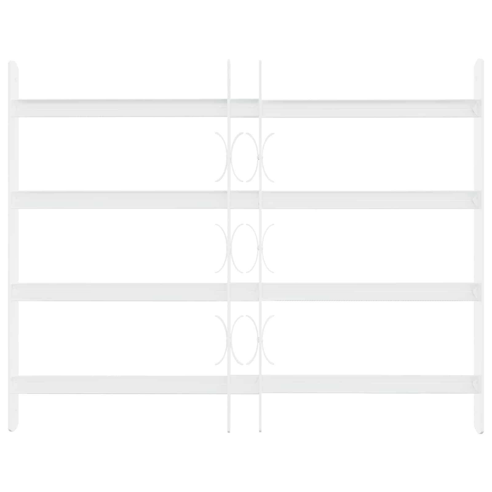 vidaXL Sicherheitsgitter für Fenster mit 4 Querstangen 3 pcs 43-74 cm