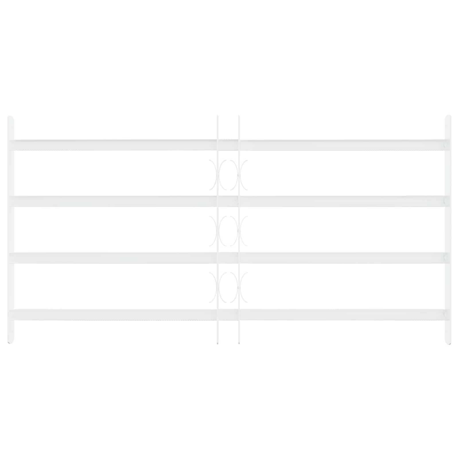 vidaXL Sicherheitsgitter für Fenster mit 4 Querstangen 3 pcs 63-114 cm