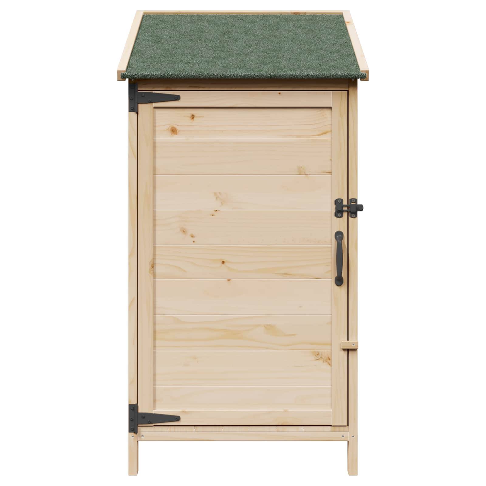 vidaXL Garten Shed Natur 59 x 56 x 113,5 cm Holzwerkstoff