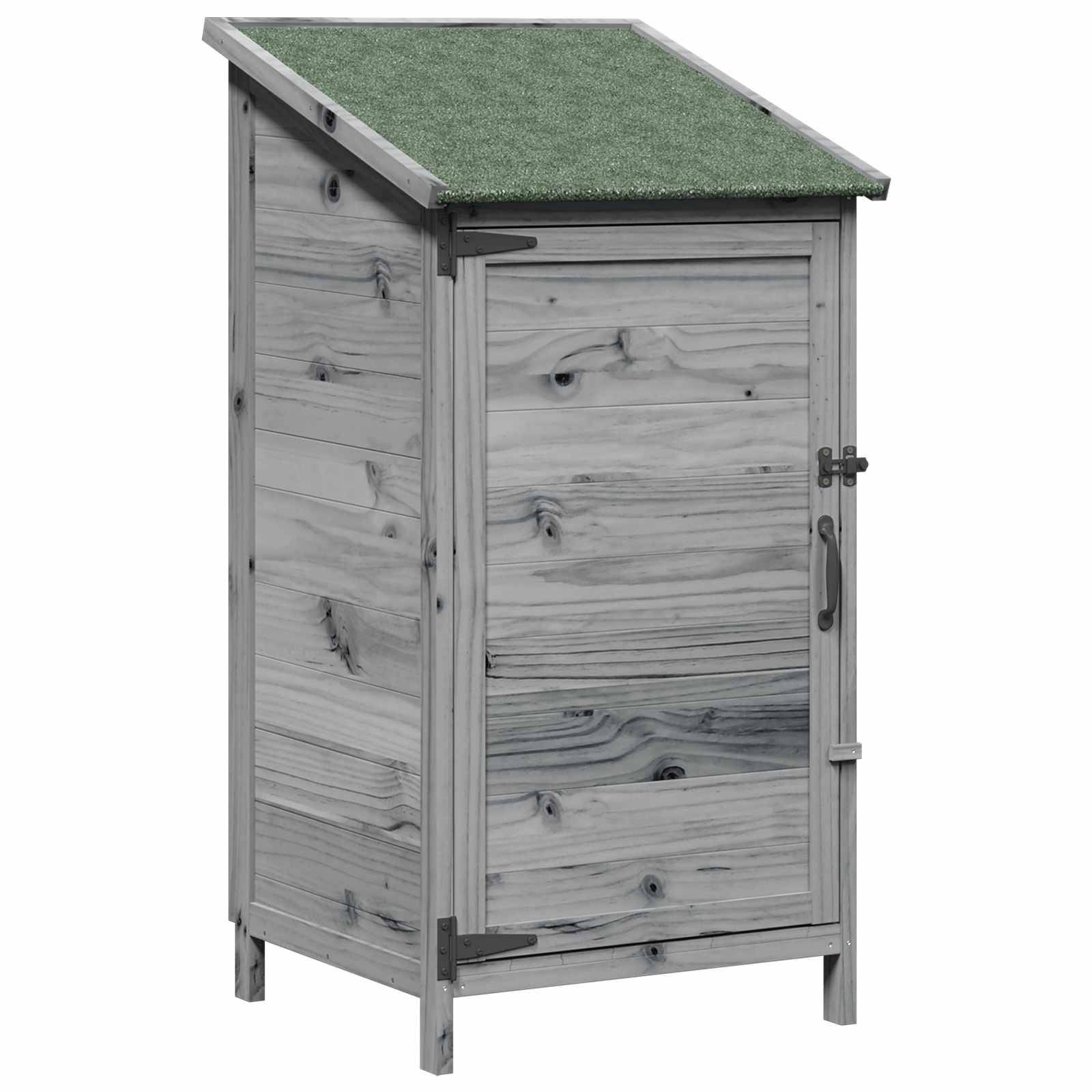 vidaXL Garten Shed Grau 59 x 56 x 113,5 cm Holzwerkstoff