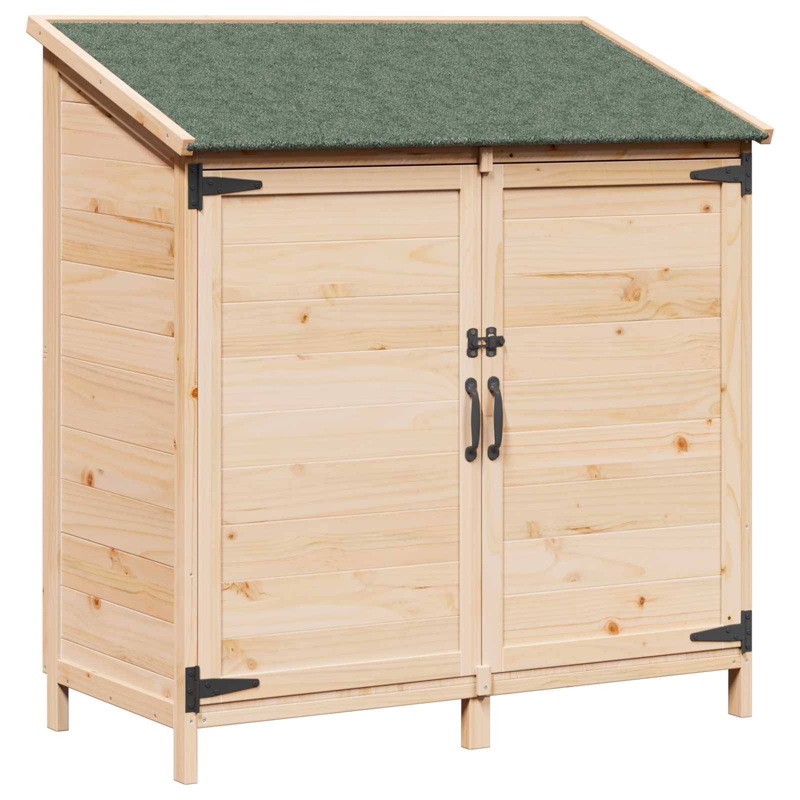 vidaXL Garten Shed Natur 106,5 x 56 x 113,5 cm Holzwerkstoff