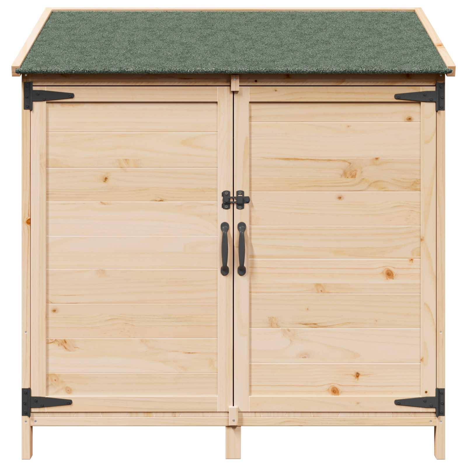 vidaXL Garten Shed Natur 106,5 x 56 x 113,5 cm Holzwerkstoff