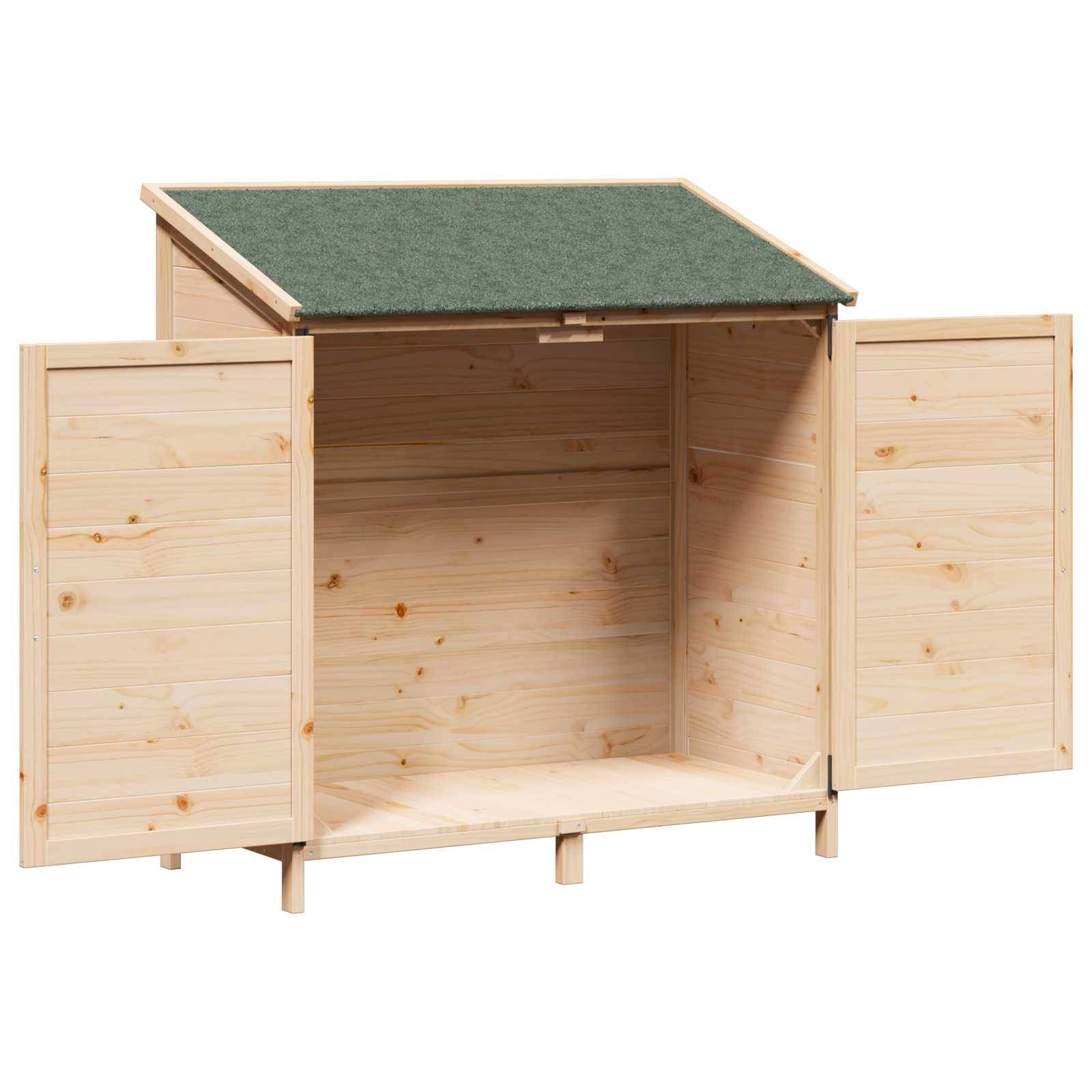 vidaXL Garten Shed Natur 106,5 x 56 x 113,5 cm Holzwerkstoff