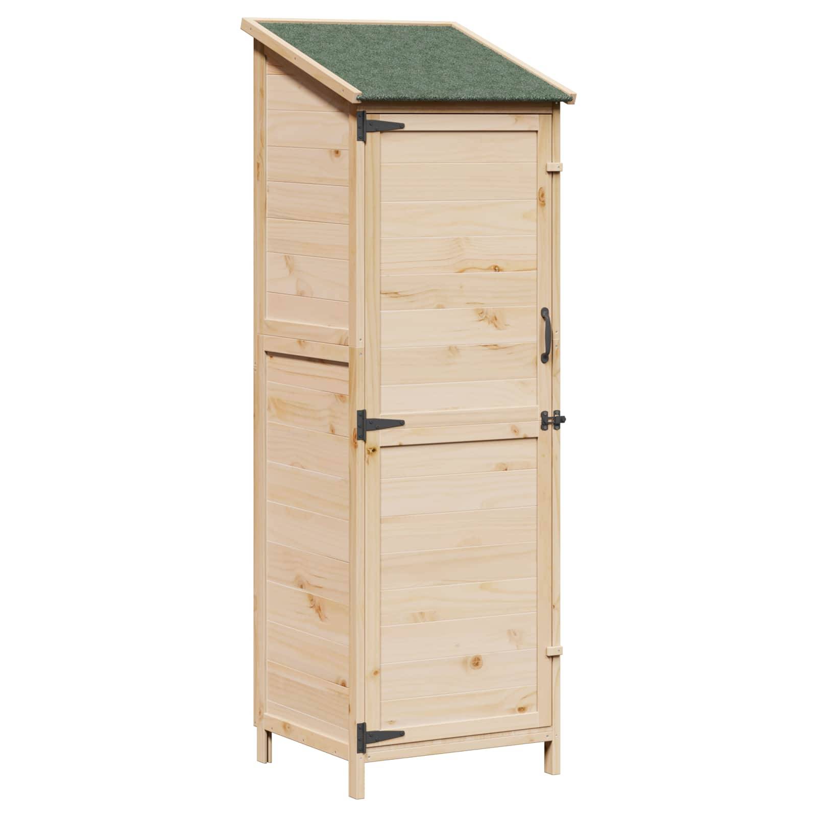 vidaXL Garten Shed Natur 59,5 x 56 x 176,5 cm Holzwerkstoff