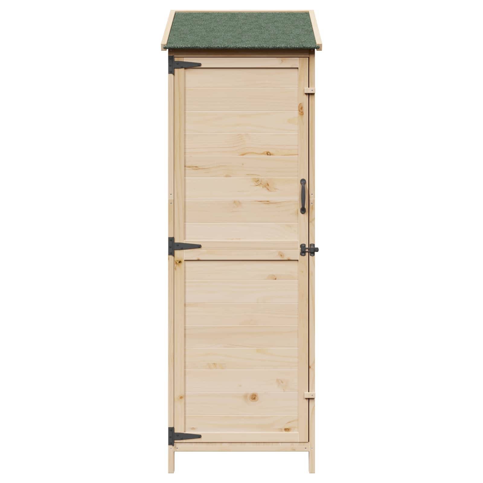 vidaXL Garten Shed Natur 59,5 x 56 x 176,5 cm Holzwerkstoff