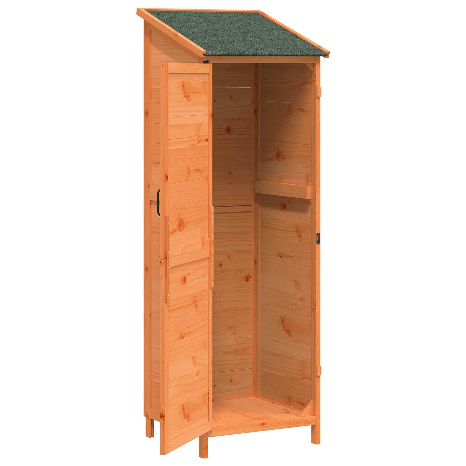 vidaXL Garten Shed Braun 59,5 x 56 x 176,5 cm Holzwerkstoff