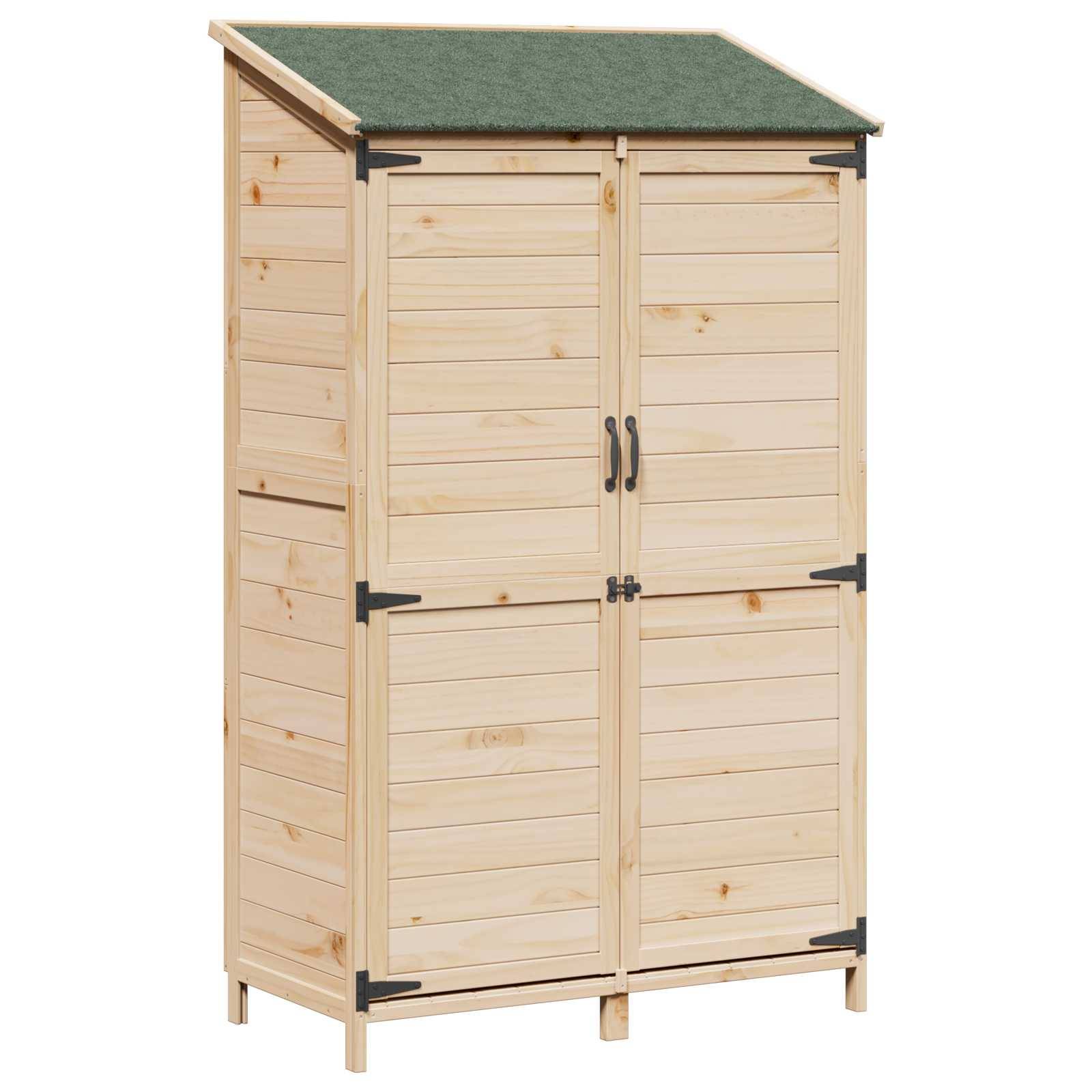 vidaXL Garten Shed Natur 106,5 x 56 x 176 cm Holzwerkstoff