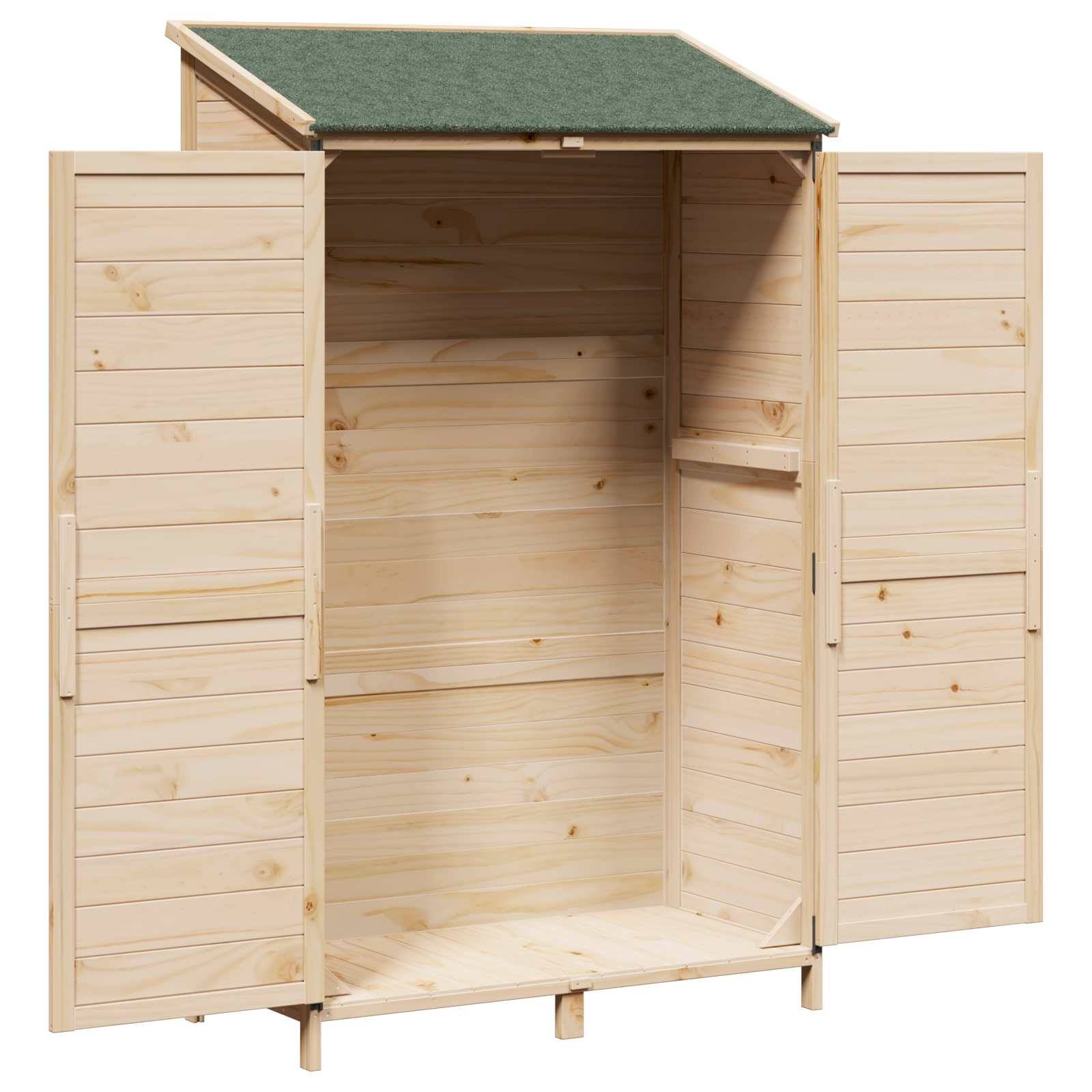 vidaXL Garten Shed Natur 106,5 x 56 x 176 cm Holzwerkstoff