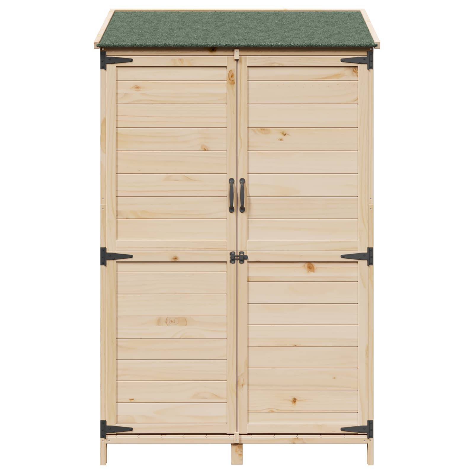 vidaXL Garten Shed Natur 106,5 x 56 x 176 cm Holzwerkstoff