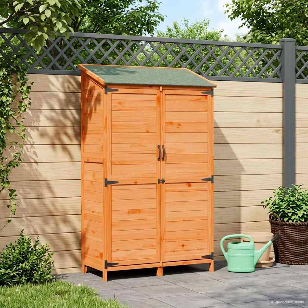 vidaXL Garten Shed Braun 106,5 x 56 x 176 cm Holzwerkstoff