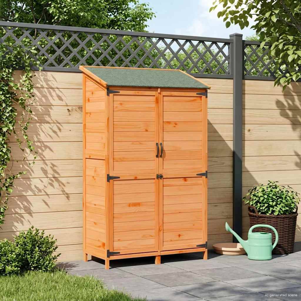vidaXL Garten Shed Braun 106,5 x 56 x 176 cm Holzwerkstoff
