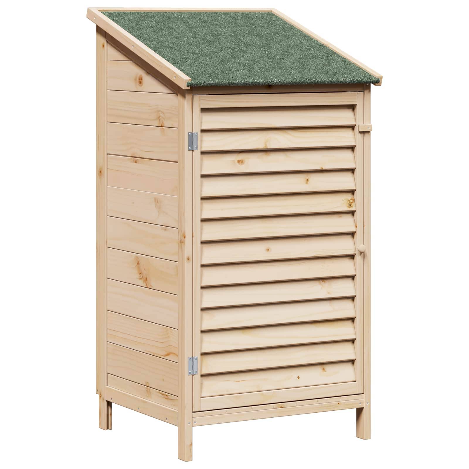 vidaXL Garten Shed Natur 59 x 56 x 113,5 cm Massivholz aus Fichte