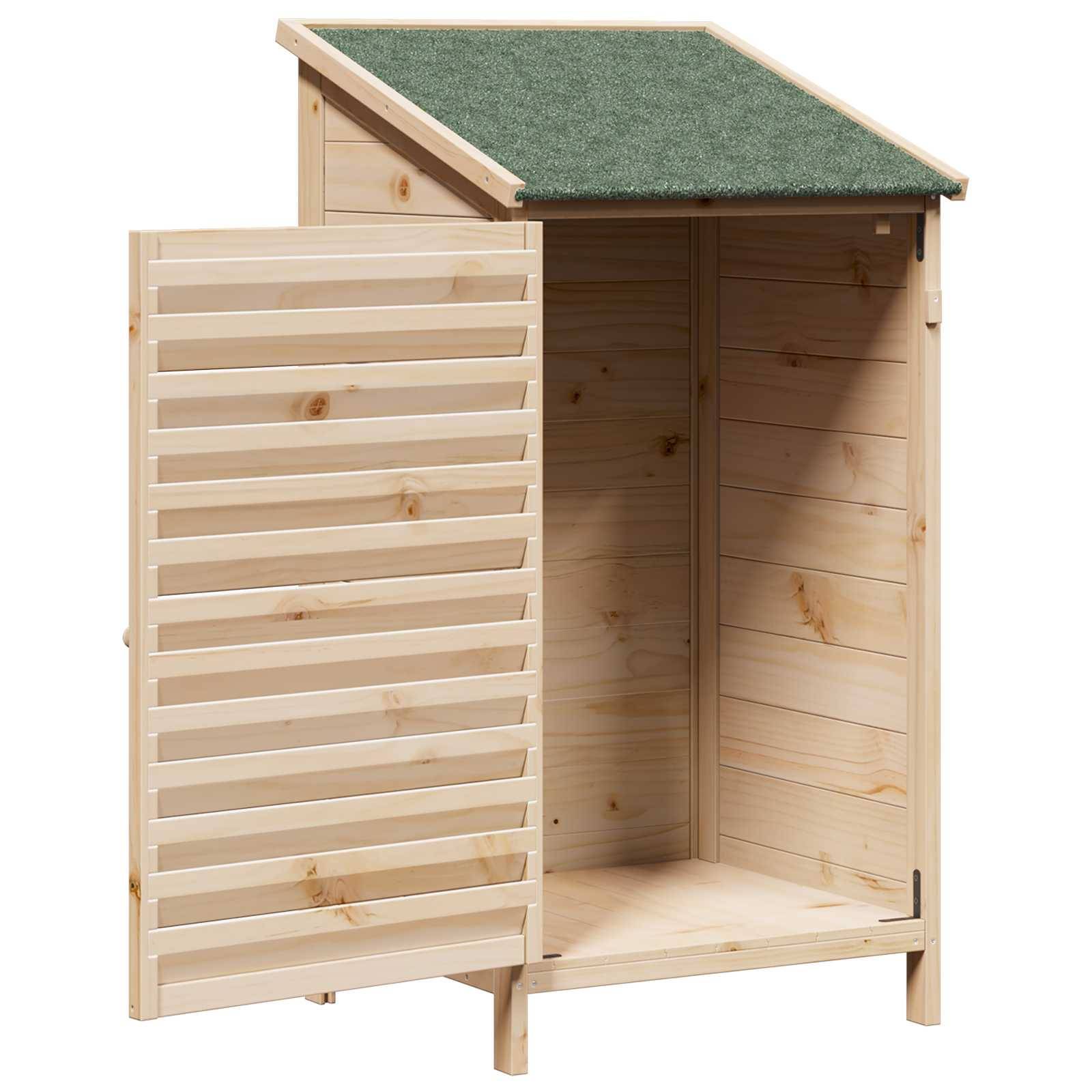 vidaXL Garten Shed Natur 59 x 56 x 113,5 cm Massivholz aus Fichte