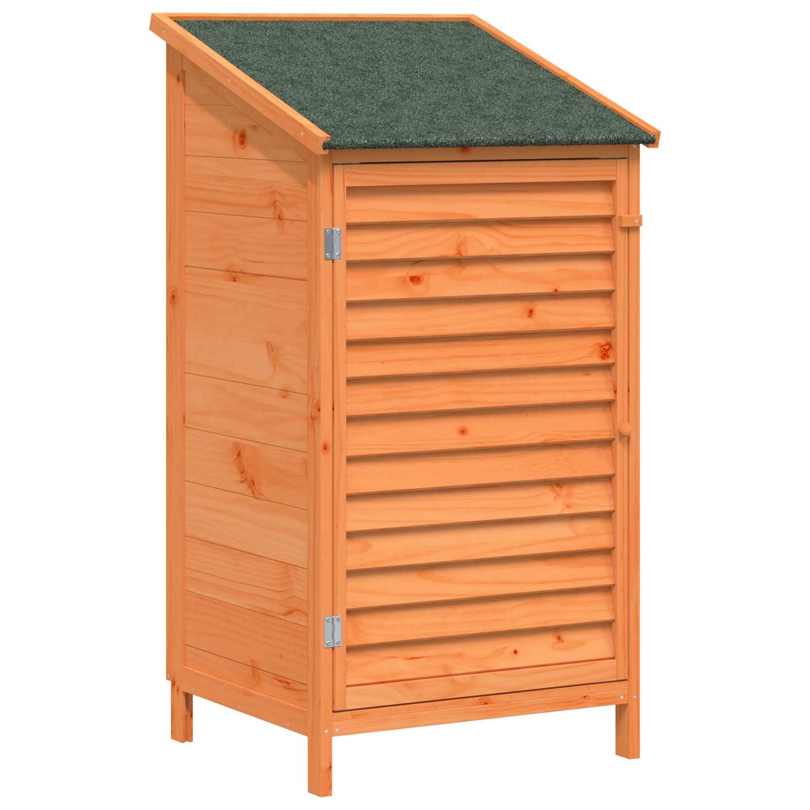 vidaXL Garten Shed Braun 59 x 56 x 113,5 cm Massivholz aus Fichte