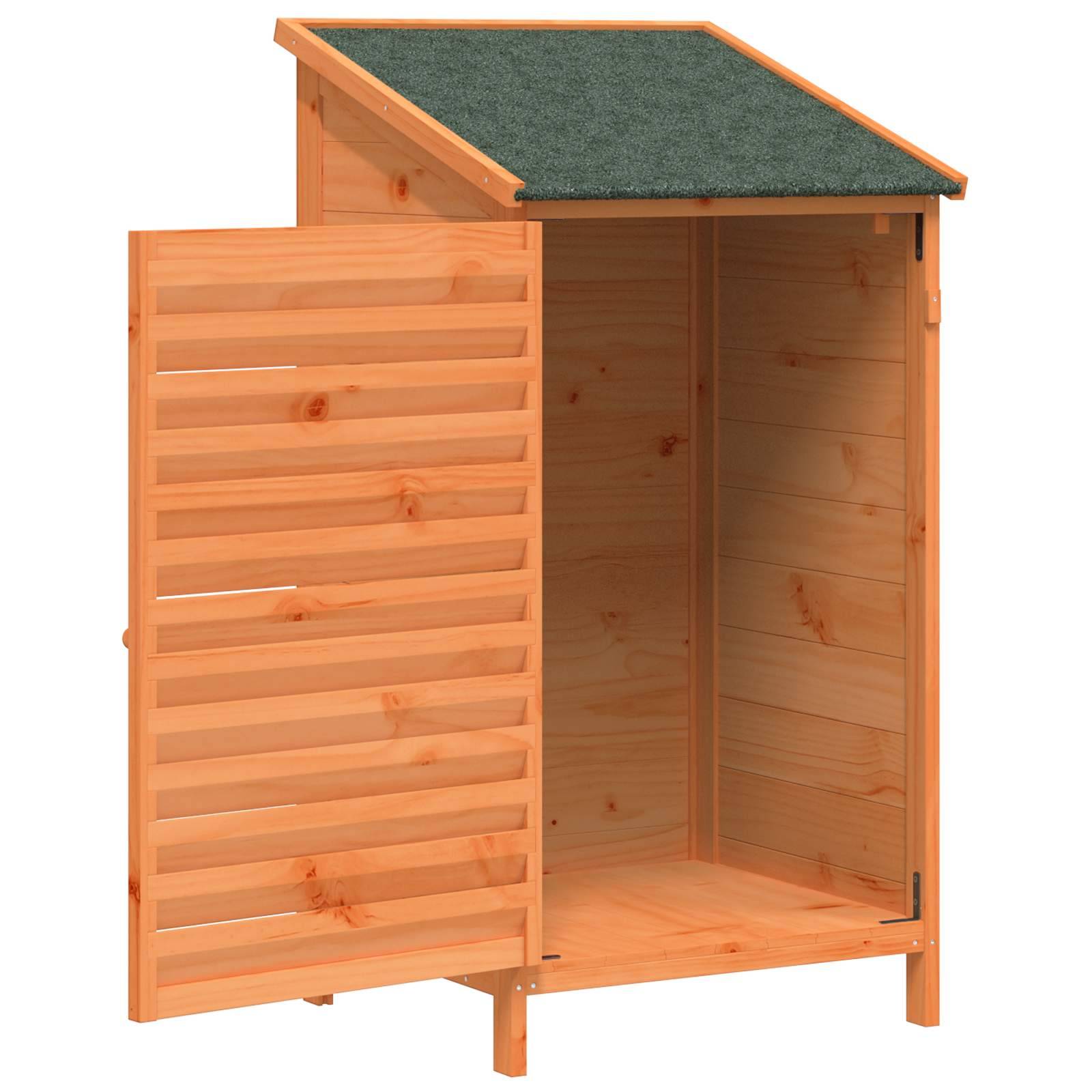 vidaXL Garten Shed Braun 59 x 56 x 113,5 cm Massivholz aus Fichte