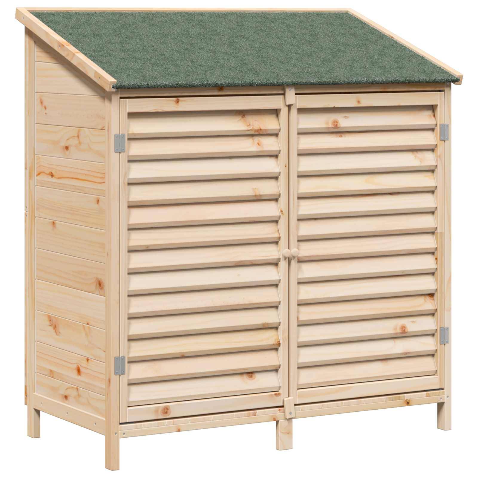 vidaXL Garten Shed Natur 106 x 56 x 113,5 cm Massivholz aus Fichte